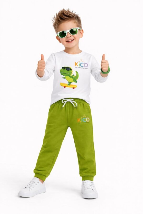 KicoWear Unisex Dinosaur Print T-Shirt Pajama Set – Airzed Hosiery Cotton