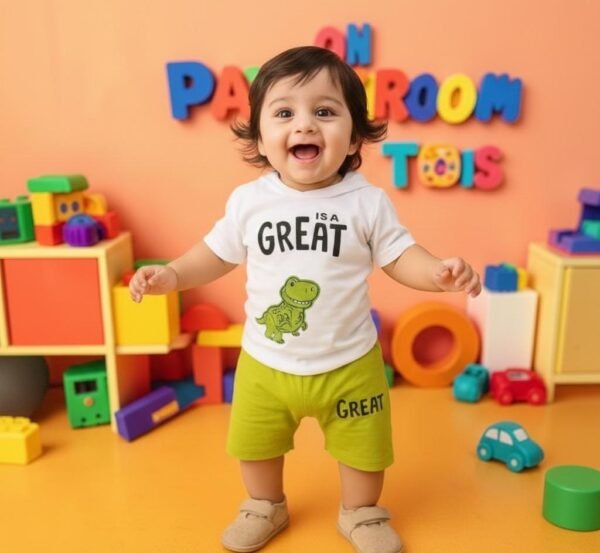 KicoWear Unisex Dinosaur Cap Nicker Suit – Airzed 190 GSM