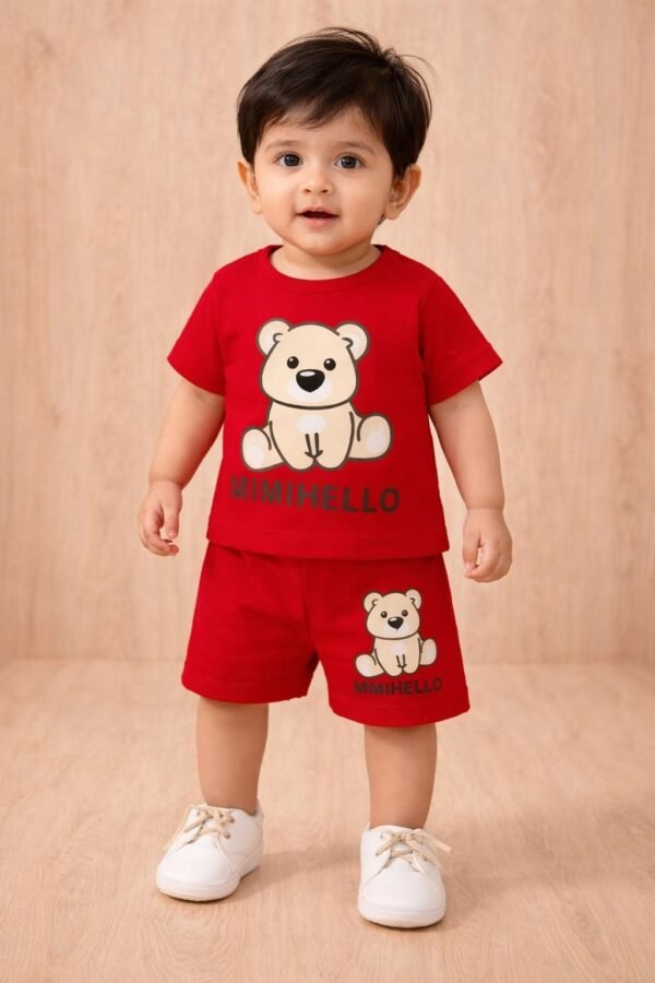 KicoWear Unisex Red MimiHello Nicker Suit – Kids Outfit