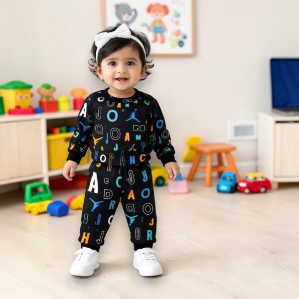 KicoWear Unisex Jordan Printed Pajami Suit – Kids Co-Ord Set