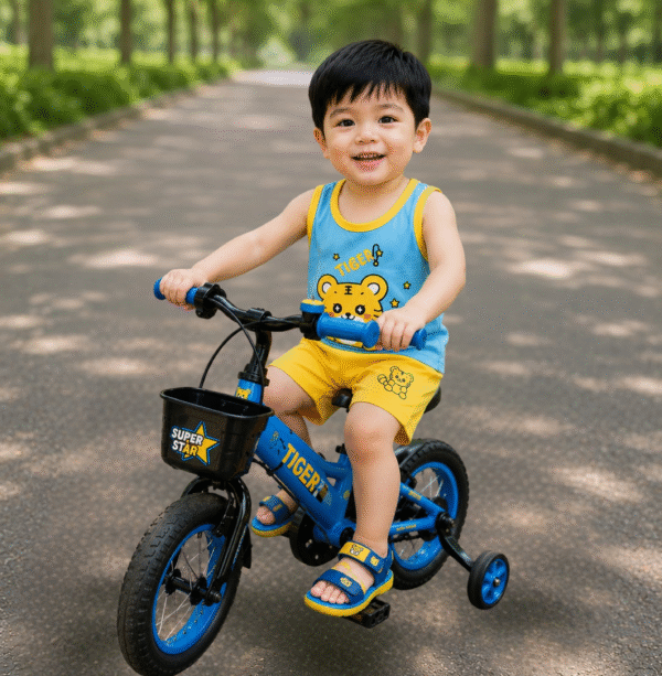 KicoWear Tiger Kids Co-Ord Set – Unisex Printed T-Shirt & Shorts Set