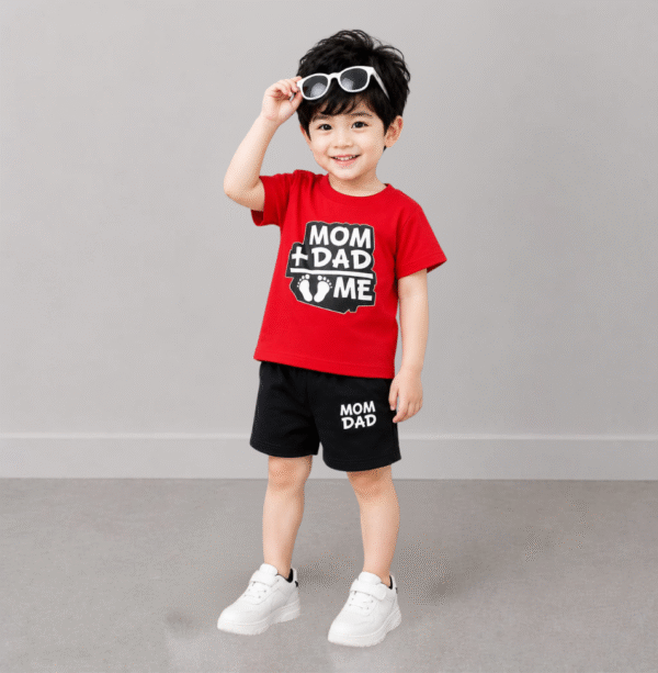 KicoWear Redpanja Nickersuit – Unisex Kids T-Shirt & Shorts Set